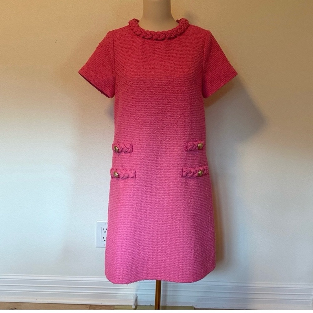 Tuckernuck Jackie Short-Sleeve Shift Dress in Pink - Picture 3 of 8